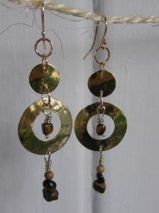 Mässing, tigeröga, Picture jaspis.