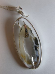Sterling silver, Occo agate.